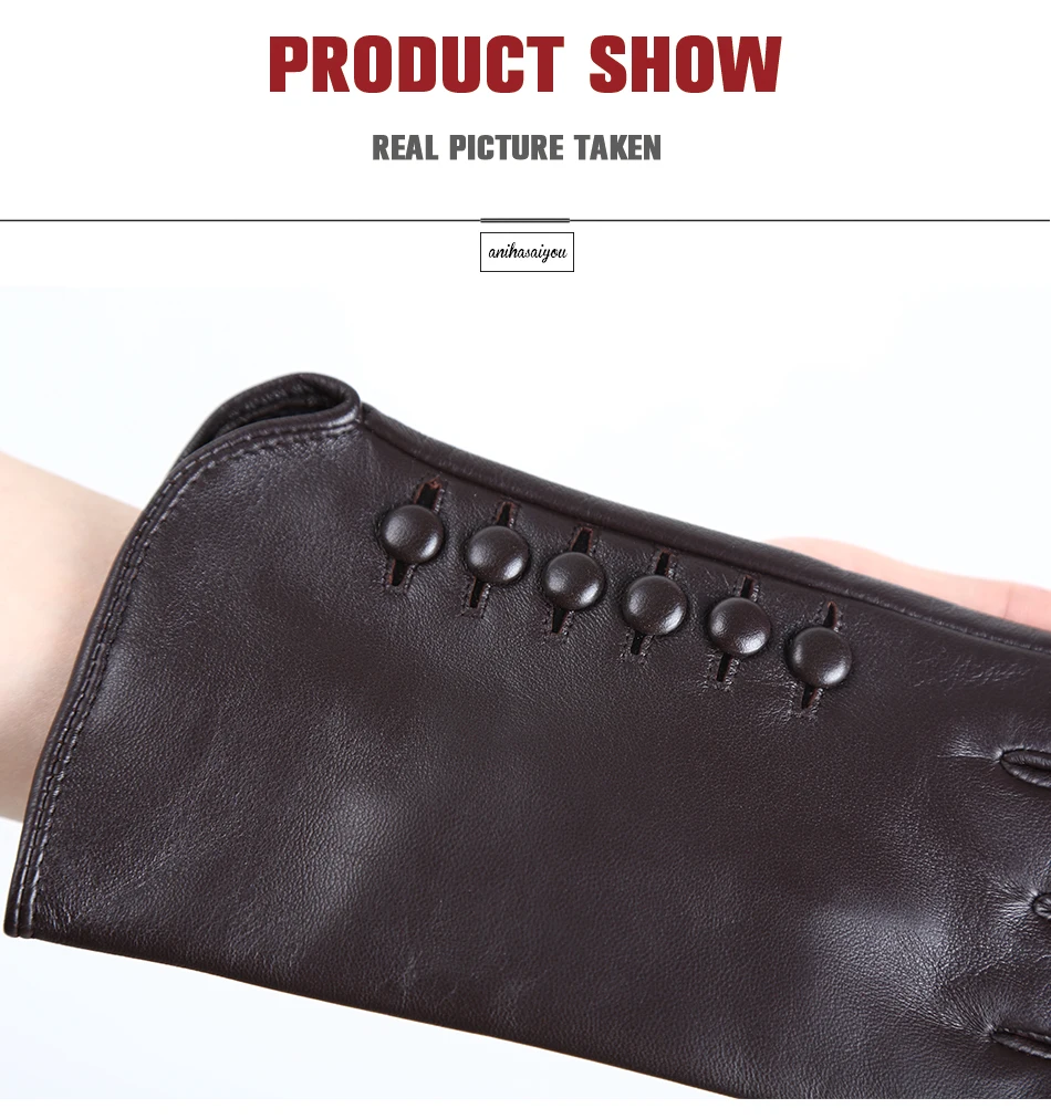 High-end color women's gloves,genuine women's leather gloves,Keep warm women's winter gloves,Soft sheepskin touch gloves - 2011