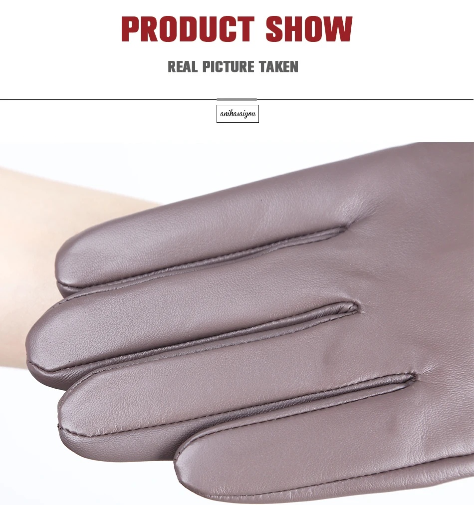 High-end color women's gloves,genuine women's leather gloves,Keep warm women's winter gloves,Soft sheepskin touch gloves - 2011