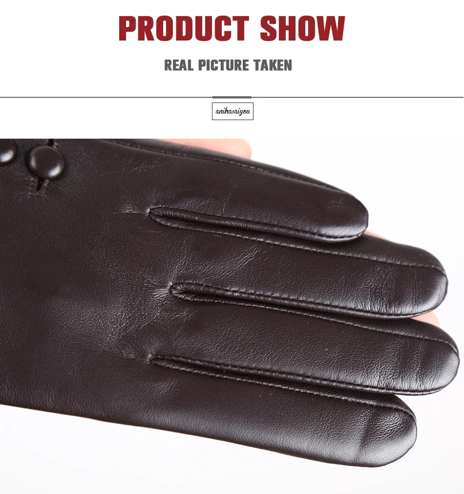 High-end color women's gloves,genuine women's leather gloves,Keep warm women's winter gloves,Soft sheepskin touch gloves - 2011