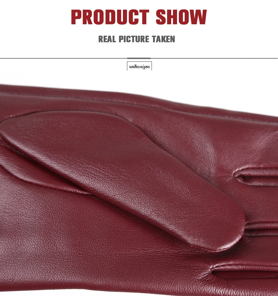 High-end color women's gloves,genuine women's leather gloves,Keep warm women's winter gloves,Soft sheepskin touch gloves - 2011
