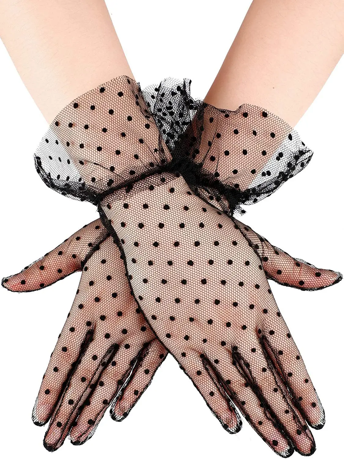Fashion Sexy Lace Gloves Fishnet Gloves Women Lady Party Supplies Elegant Prom Dress Wedding Bride Summer Women Gloves