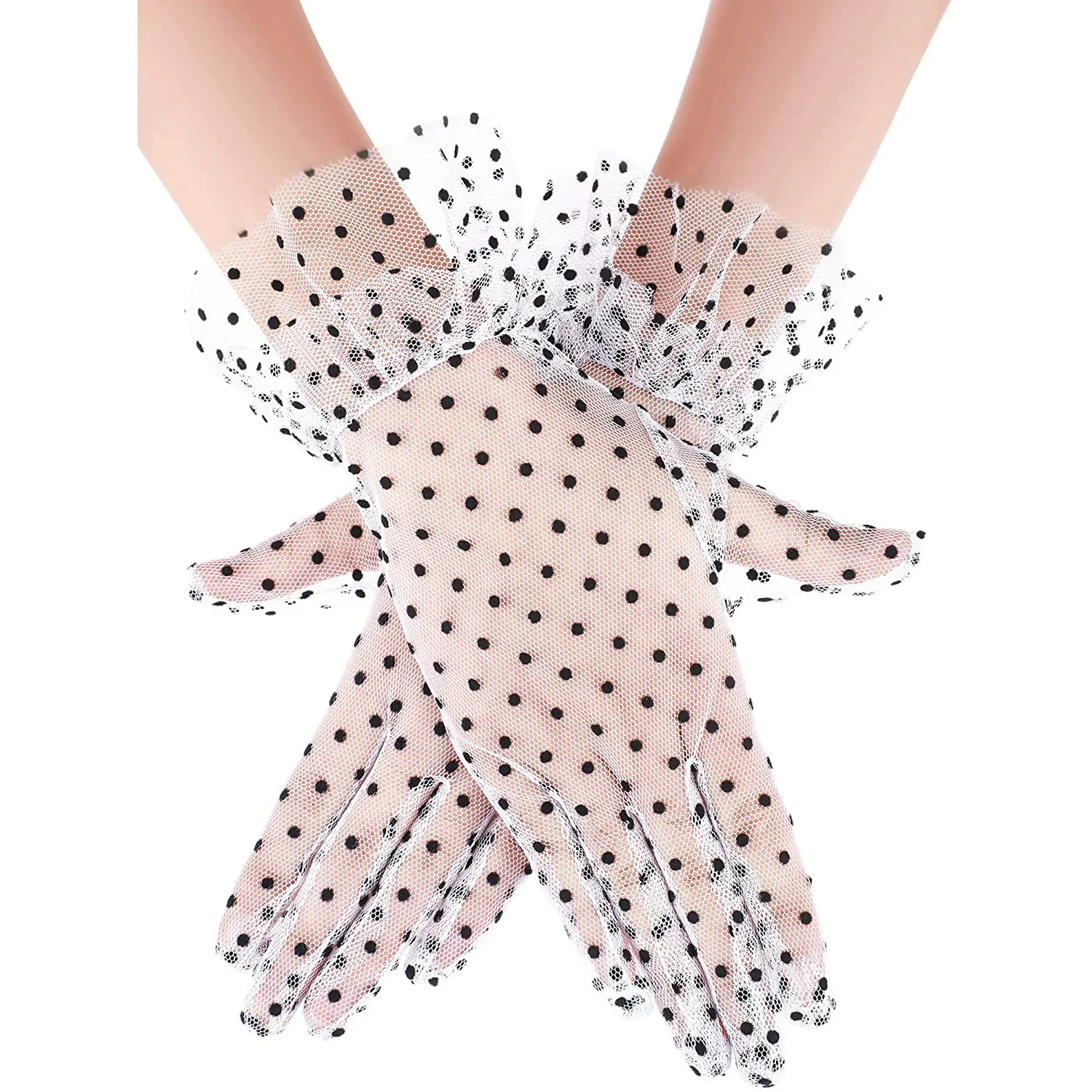 Fashion Sexy Lace Gloves Fishnet Gloves Women Lady Party Supplies Elegant Prom Dress Wedding Bride Summer Women Gloves