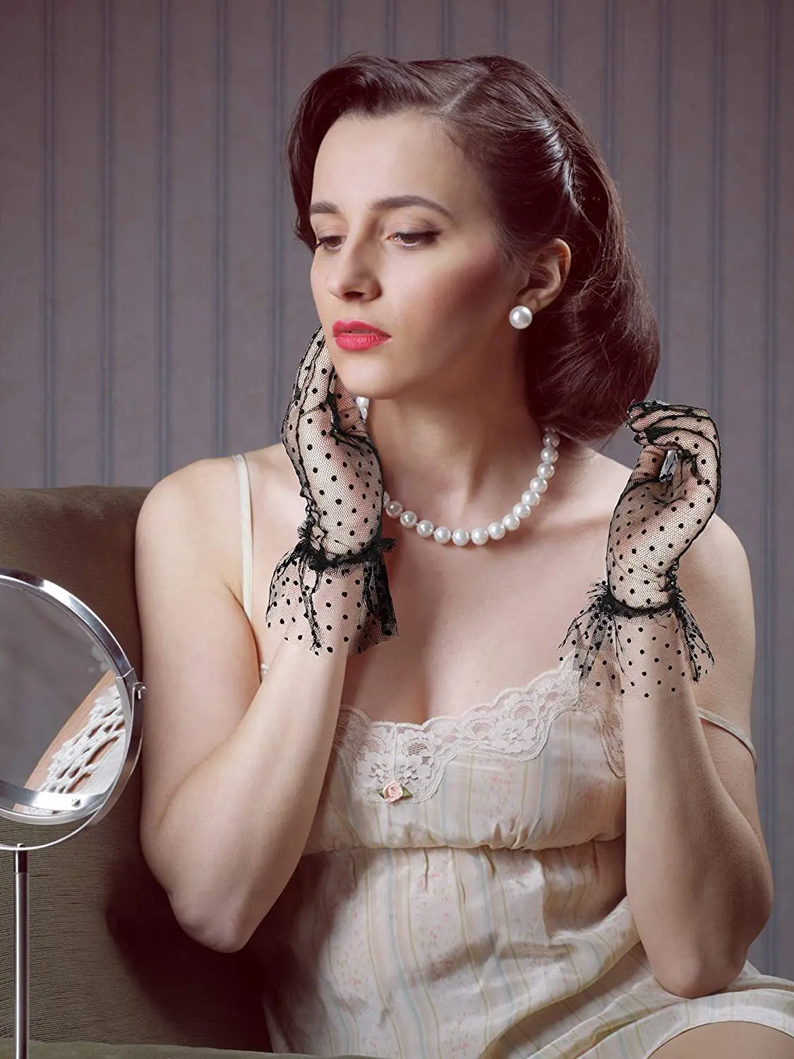 Fashion Sexy Lace Gloves Fishnet Gloves Women Lady Party Supplies Elegant Prom Dress Wedding Bride Summer Women Gloves