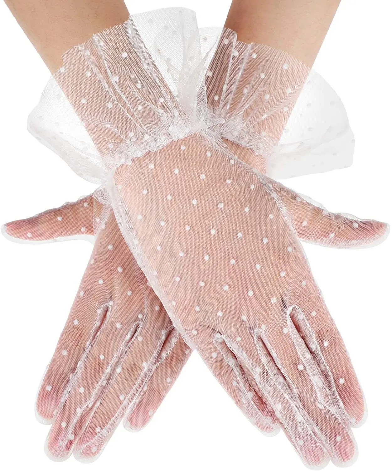 Fashion Sexy Lace Gloves Fishnet Gloves Women Lady Party Supplies Elegant Prom Dress Wedding Bride Summer Women Gloves