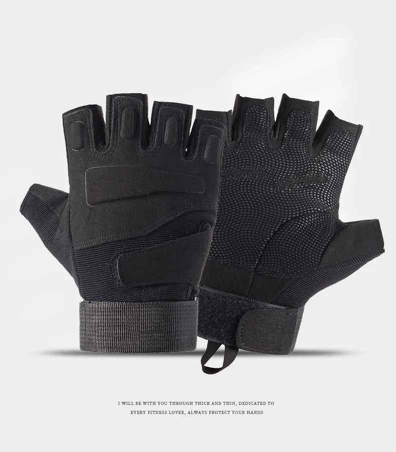 Outdoor Tactical Gloves Sport Gloves Half Finger Men Women Combat Shooting Hunting Fitness Fingerless Gloves