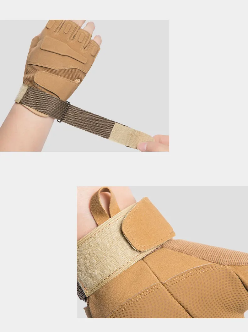 Outdoor Tactical Gloves Sport Gloves Half Finger Men Women Combat Shooting Hunting Fitness Fingerless Gloves
