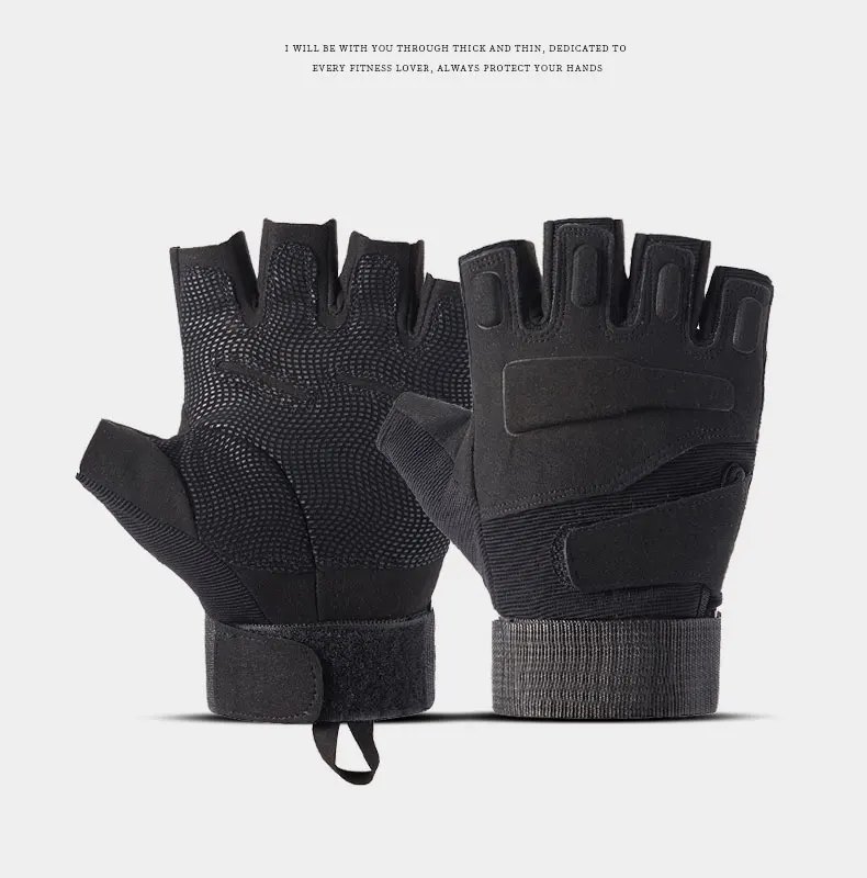 Outdoor Tactical Gloves Sport Gloves Half Finger Men Women Combat Shooting Hunting Fitness Fingerless Gloves