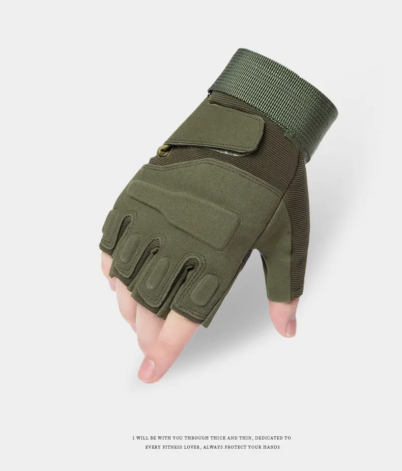 Outdoor Tactical Gloves Sport Gloves Half Finger Men Women Combat Shooting Hunting Fitness Fingerless Gloves