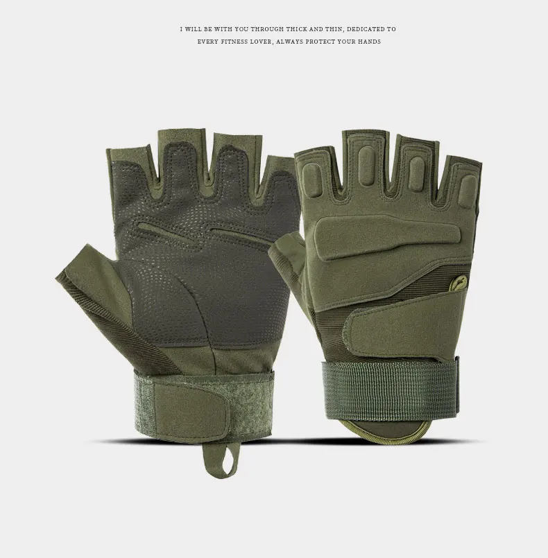 Outdoor Tactical Gloves Sport Gloves Half Finger Men Women Combat Shooting Hunting Fitness Fingerless Gloves