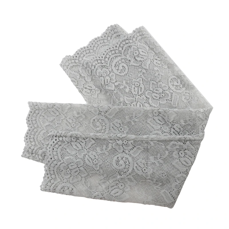 Women Summer Ice Silk Lace Arm Sleeve Elastic Sleeve Driving Gloves Black White Long Fingerless Mittens Sunscreen Gloves