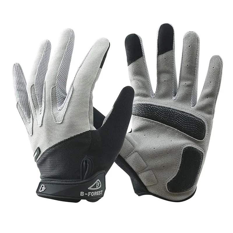 One Pair Gloves/Bike Gloves Full Finger Road Bicycle Gloves for Men and Women Anti-Slip Shock Gloves