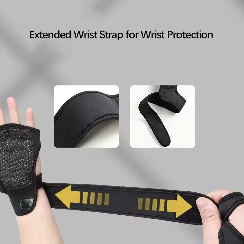 Fitness Men Women Gloves Gym Weightlifting Half Finger Wrist-Protecting Gloves Training Dumbbells Anti-Callus Anti Slip Gloves