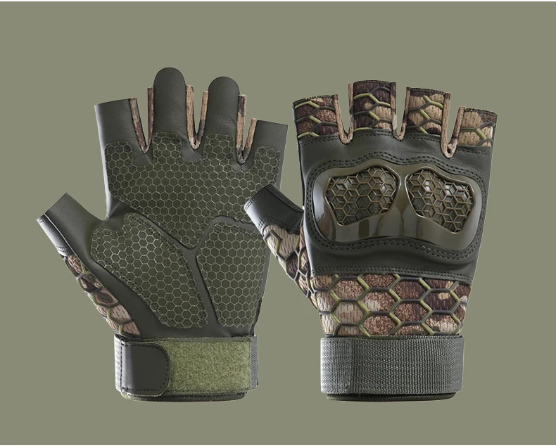 Outdoor Tactical Gloves Sport Half Finger Military Men Women Combat Shooting Hunting Fitness
