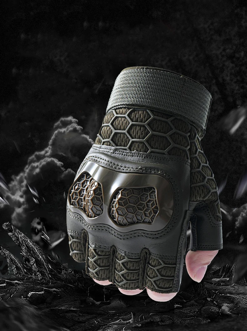 Outdoor Tactical Gloves Sport Half Finger Military Men Women Combat Shooting Hunting Fitness