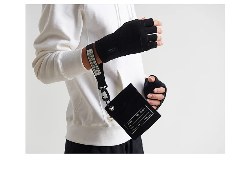2024 Tactical Techwear Fingerless Gloves Men Sport Fitness Boxing Cycling Wrist Band Gloves Guantes Mujer