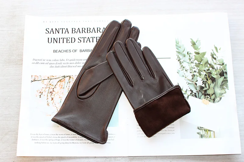 Summer Driving Sheepskin Gloves for Women Touch Screen Color Genuine Leather Fashionable and Simple Motorcycle Riding Gloves