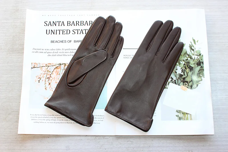 Summer Driving Sheepskin Gloves for Women Touch Screen Color Genuine Leather Fashionable and Simple Motorcycle Riding Gloves