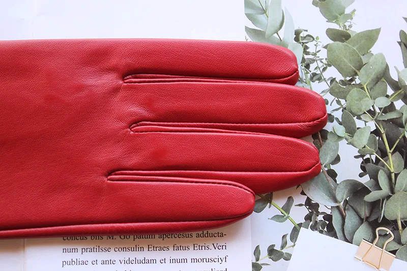 Summer Driving Sheepskin Gloves for Women Touch Screen Color Genuine Leather Fashionable and Simple Motorcycle Riding Gloves