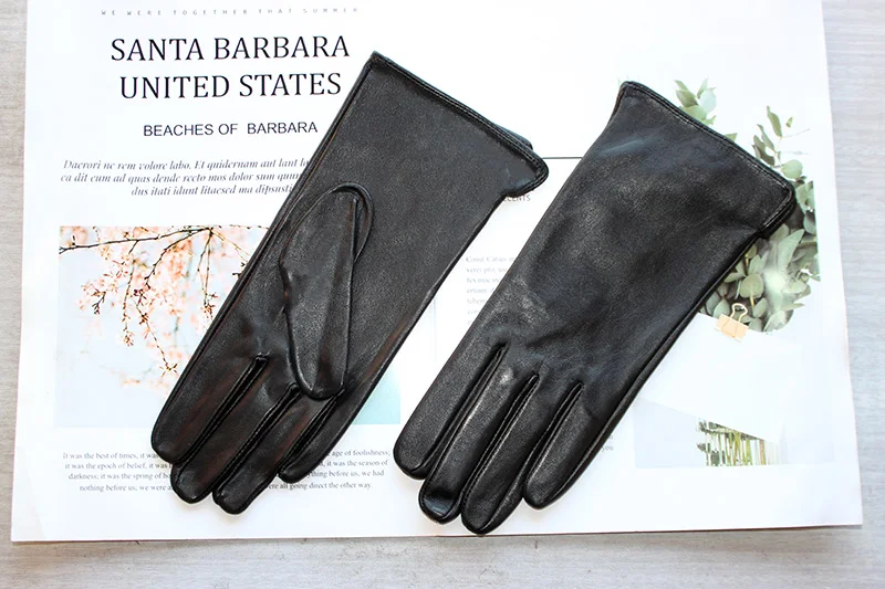 Summer Driving Sheepskin Gloves for Women Touch Screen Color Genuine Leather Fashionable and Simple Motorcycle Riding Gloves