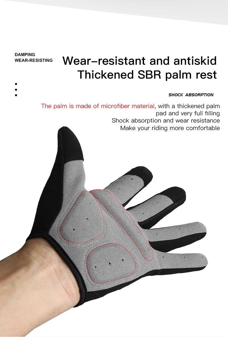 Shockproof Cycling Gloves Finger Sport Gloves Men Women Summer Gym Fitness MTB Road Bicycle Gloves