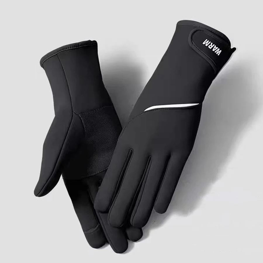 Winter Women's Thermal Gloves Touchscreen Compatible Fleece Lined Full Finger Waterproof Hand Warmer Mitten for Bike Cycling