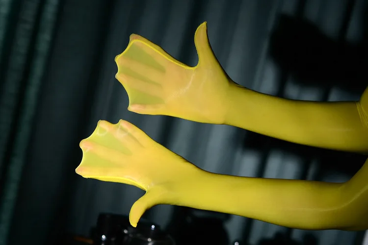 Sexy Glossy Thin Transparent Long Gloves Seamless Stockings High Elastic Solid Women Men Erotic Items Lace Oil Mittens