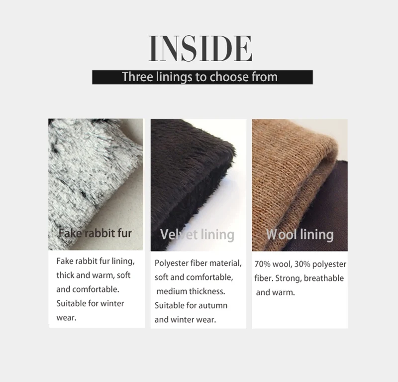 Goatskin Deerskin Gloves Men's Leather New Thin Fleece Lining Winter Warmth and Thickening Outdoor Motorcycle Riding and Driving