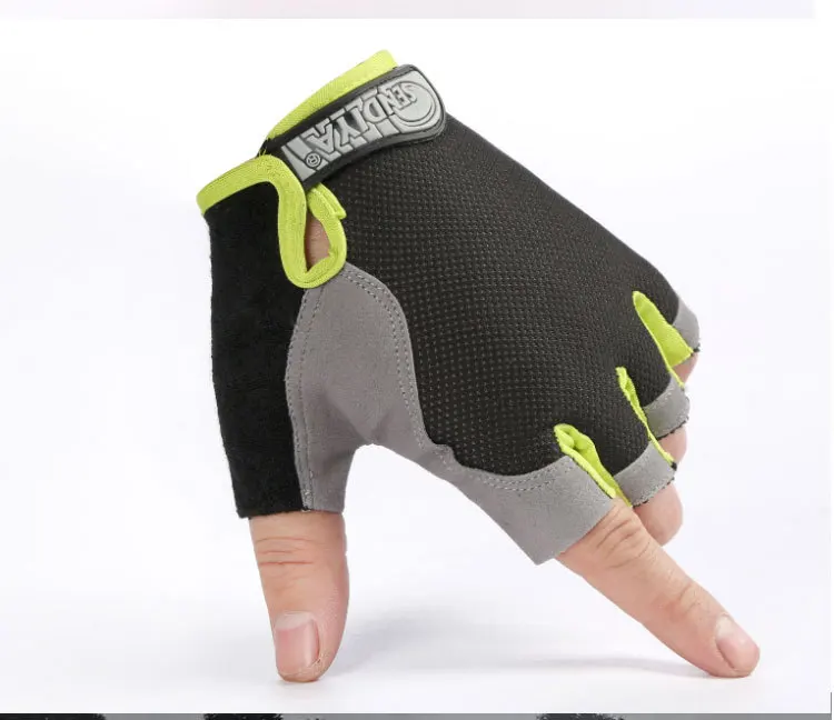 Gym Gloves Fitness Training Fingerless Women Men Bodybuilding Exercise Sports Gloves for Cycling Bicycle Anti Slip Breathable