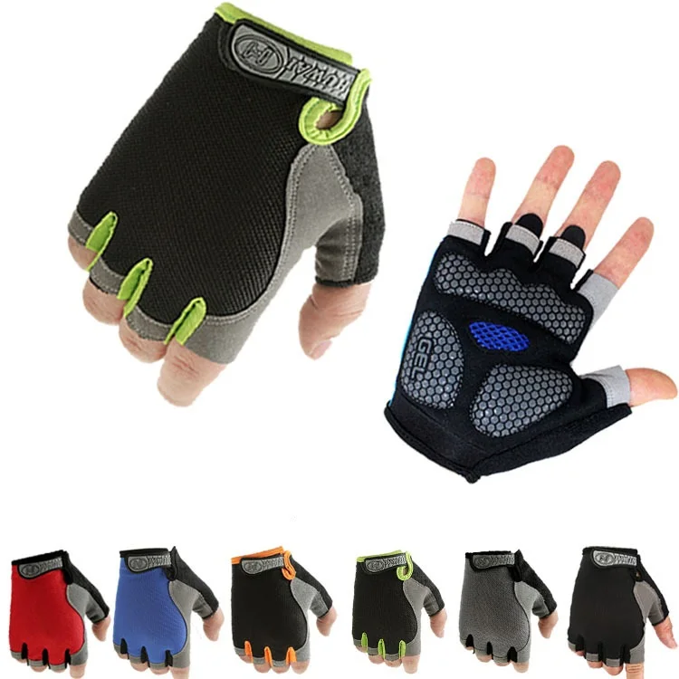 Gym Gloves Fitness Training Fingerless Women Men Bodybuilding Exercise Sports Gloves for Cycling Bicycle Anti Slip Breathable