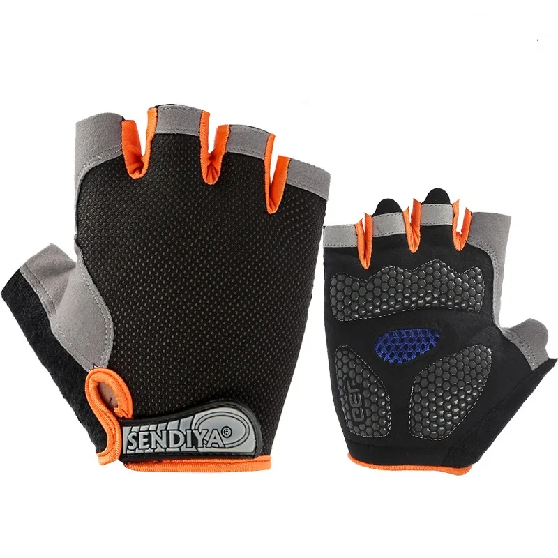 Gym Gloves Fitness Training Fingerless Women Men Bodybuilding Exercise Sports Gloves for Cycling Bicycle Anti Slip Breathable
