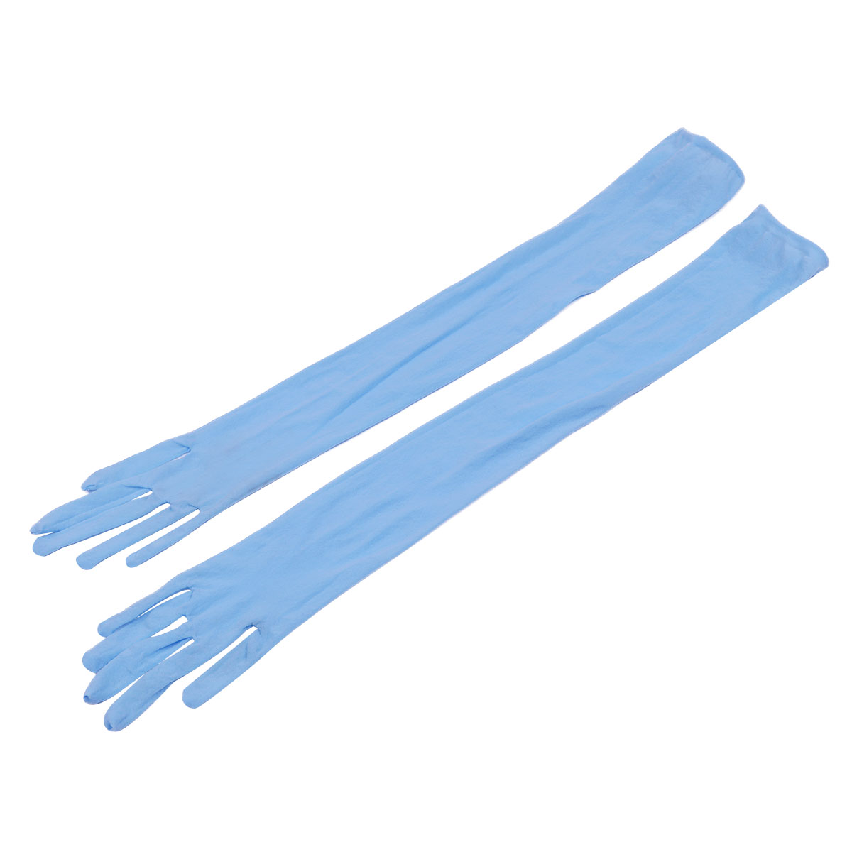 Long Gloves Women Full Finger Sunscreen Gloves Stretchy Mesh See Through Sheer Mittens Anti-UV Driving Hiking Outdoor Gloves