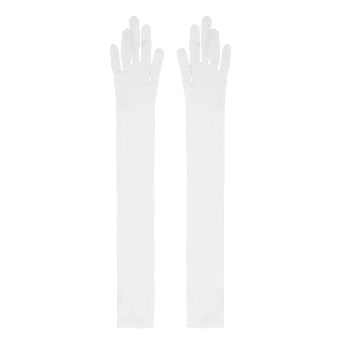 Long Gloves Women Full Finger Sunscreen Gloves Stretchy Mesh See Through Sheer Mittens Anti-UV Driving Hiking Outdoor Gloves
