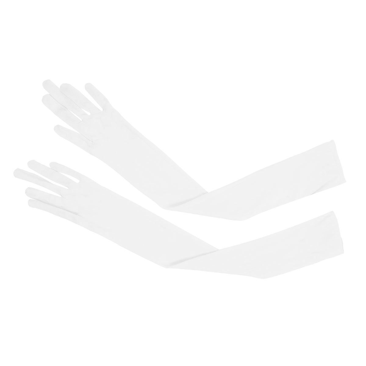 Long Gloves Women Full Finger Sunscreen Gloves Stretchy Mesh See Through Sheer Mittens Anti-UV Driving Hiking Outdoor Gloves