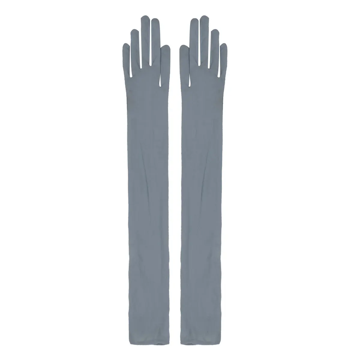 Long Gloves Women Full Finger Sunscreen Gloves Stretchy Mesh See Through Sheer Mittens Anti-UV Driving Hiking Outdoor Gloves