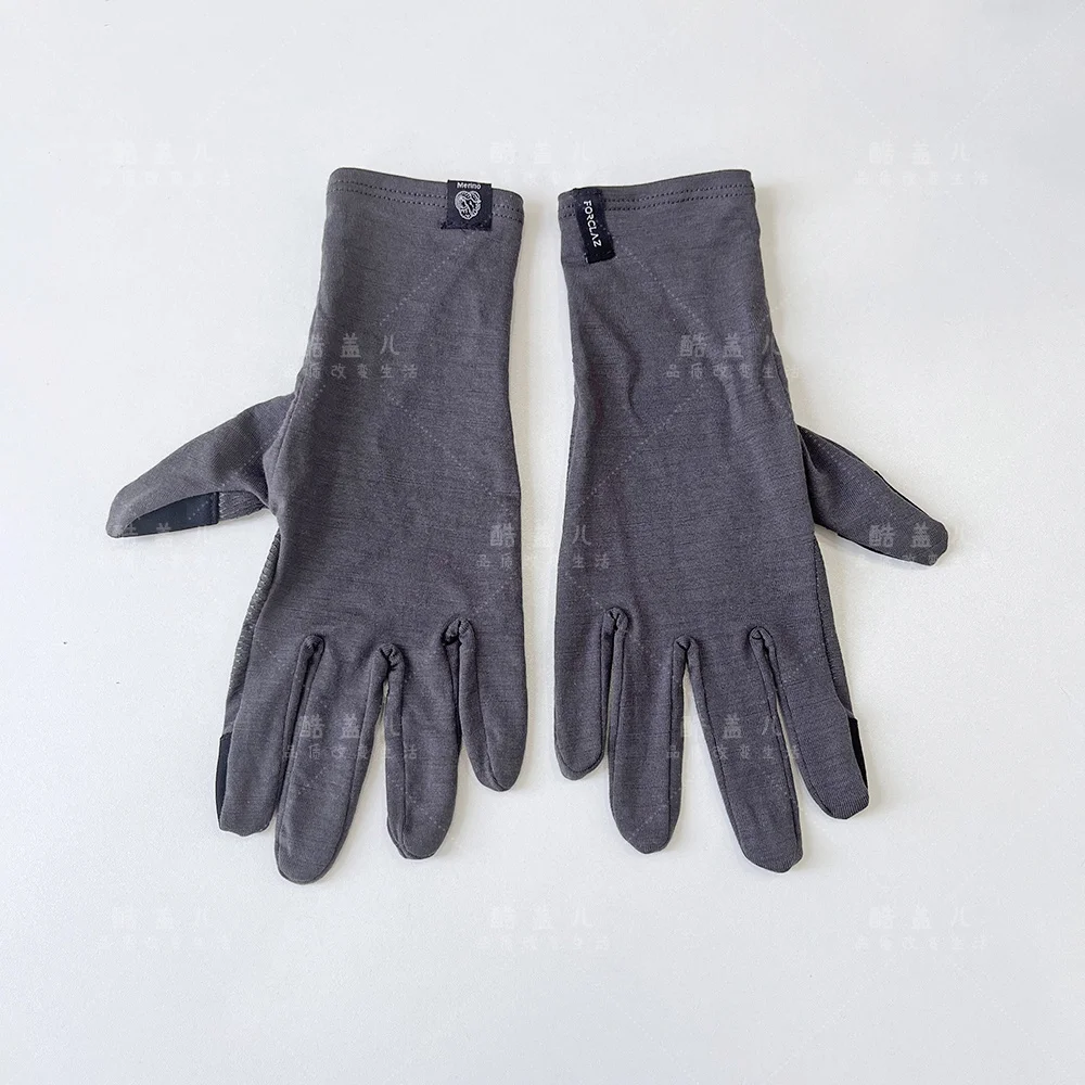 Men's Women's Merino Wool Gloves Outdoor Hiking Touchscreen-Compatible Warm Quick-Dry Climbing Cycling Gloves