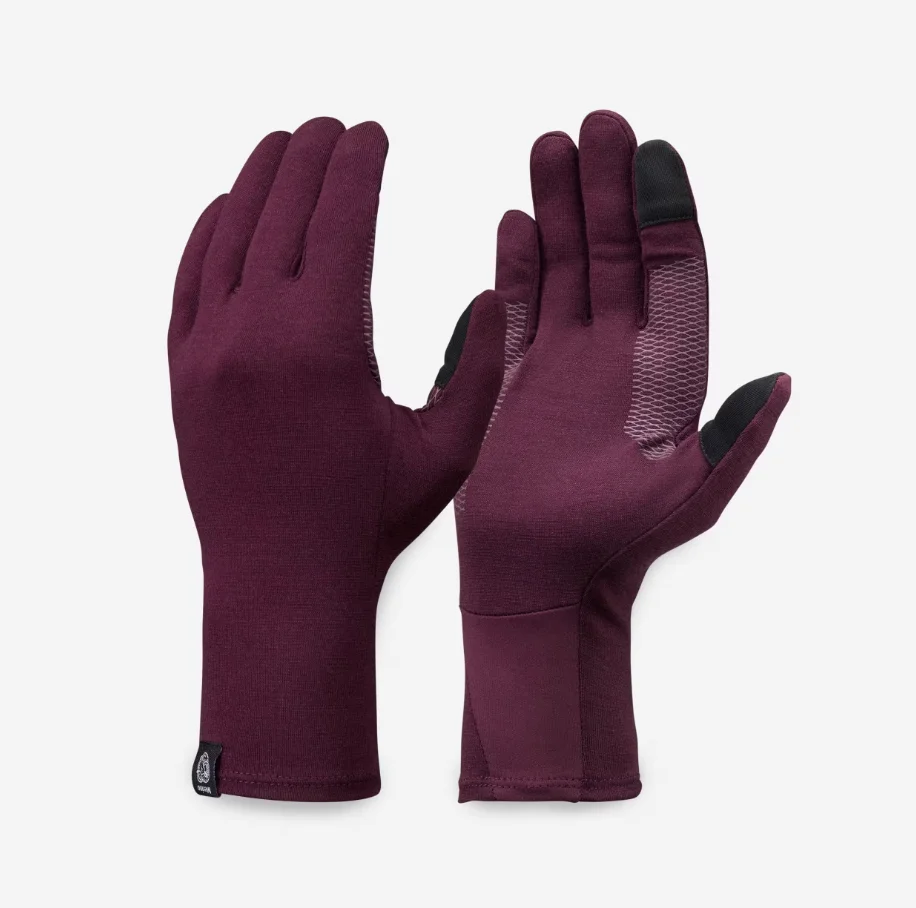 Men's Women's Merino Wool Gloves Outdoor Hiking Touchscreen-Compatible Warm Quick-Dry Climbing Cycling Gloves