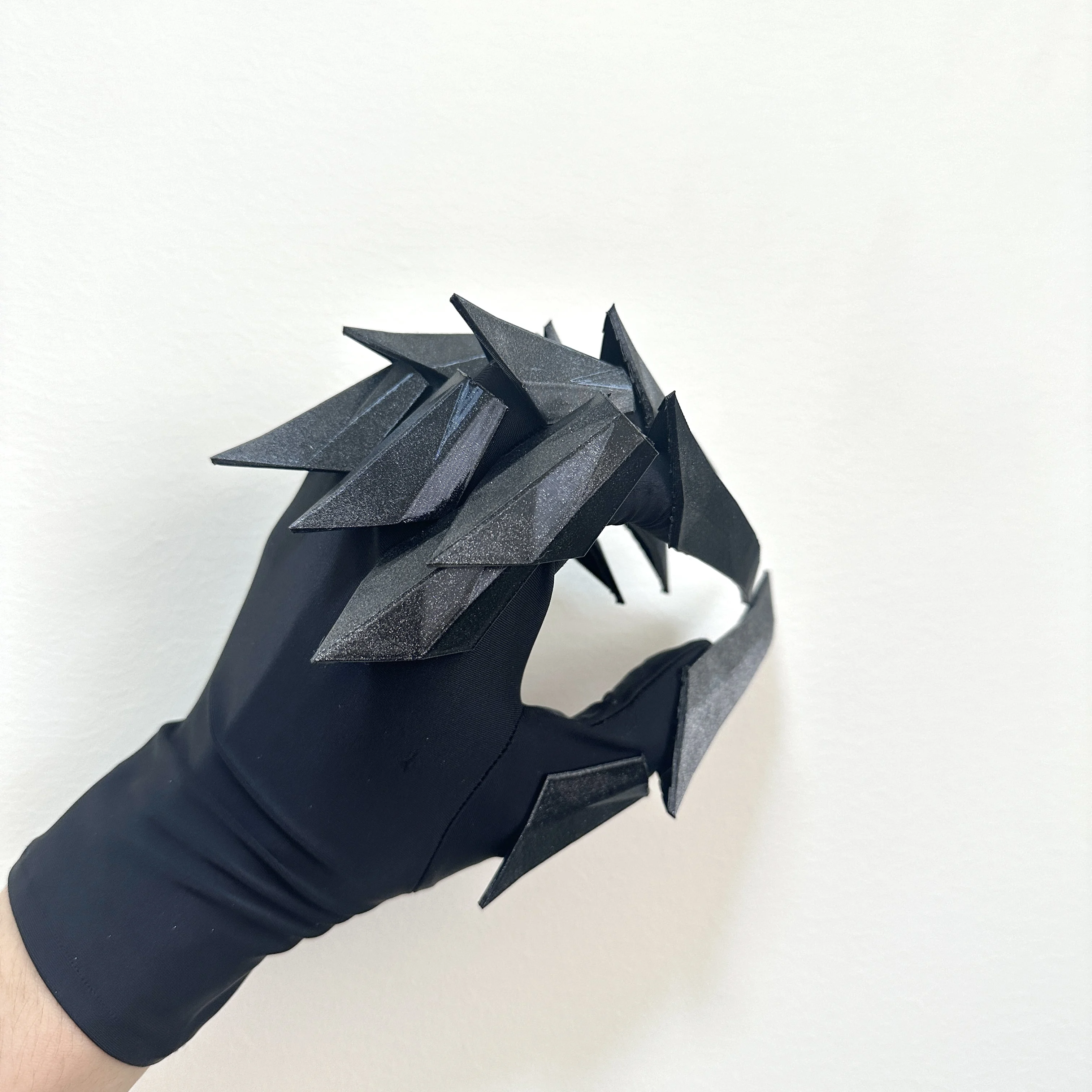 Handmade Gluing Flexible Wearable Hand Armor Unisex Halloween Cosplay Techwear Punk Gloves Movable Mechanical Plastic Claw