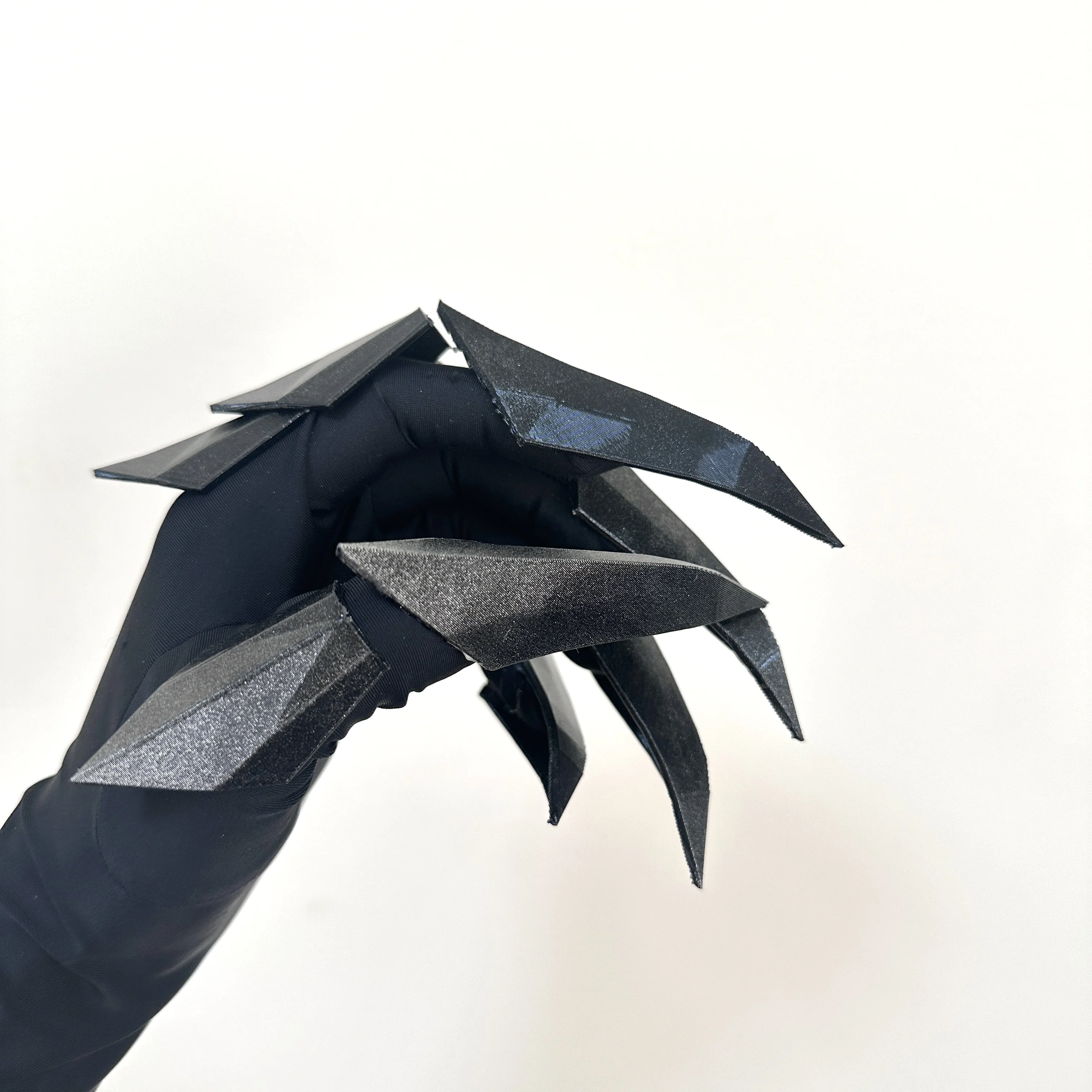 Handmade Gluing Flexible Wearable Hand Armor Unisex Halloween Cosplay Techwear Punk Gloves Movable Mechanical Plastic Claw