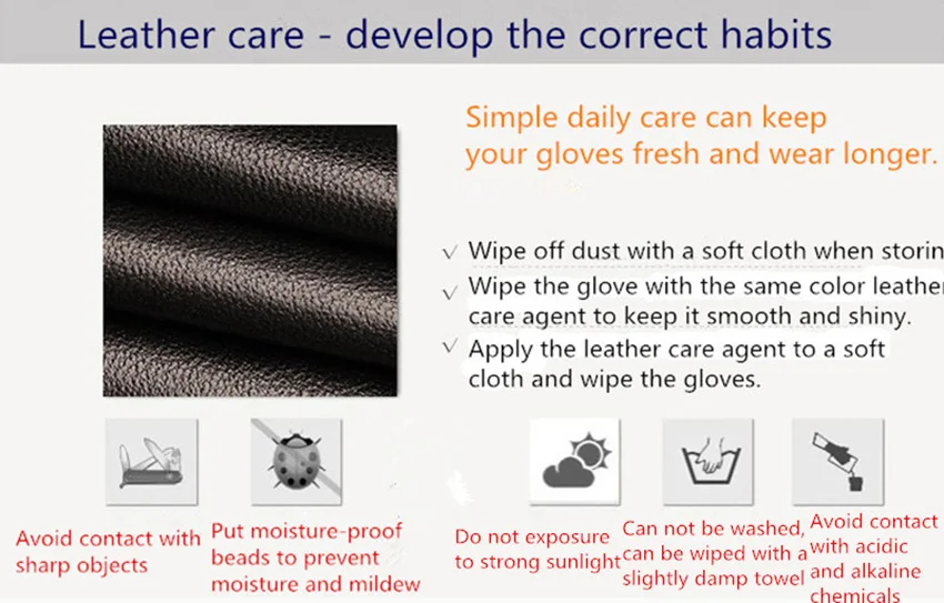 Men's Winter Thick Warm Leather Gloves Enlarged Sheepskin Fur Lined Windproof Cold Resistant Outdoor Motorcycle Riding Gloves