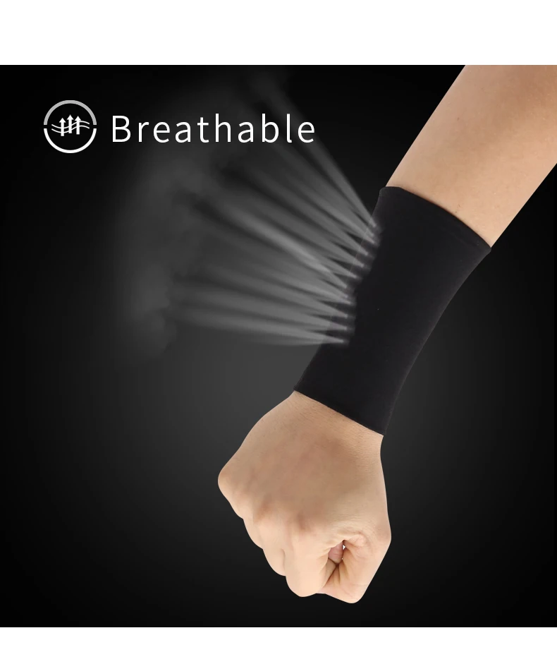 Ice Silk Sports Fitness Wrist Brace Men's Thin Wrist Guard Elastic Short Women's Scar Tattoo Cuff Fake Sleeve Play Basketball