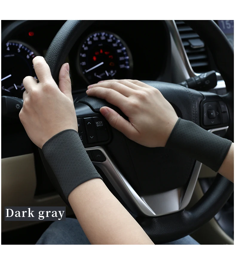 Ice Silk Sports Fitness Wrist Brace Men's Thin Wrist Guard Elastic Short Women's Scar Tattoo Cuff Fake Sleeve Play Basketball