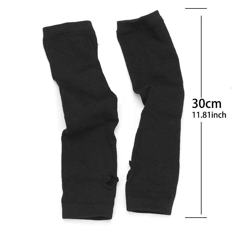Elastic Y2K Gothic Lolita Gloves Arm Cover Harajuku Arm Warmers Fingerless Punk Long Wristband Metallic Unisex Hip-hop Gloves