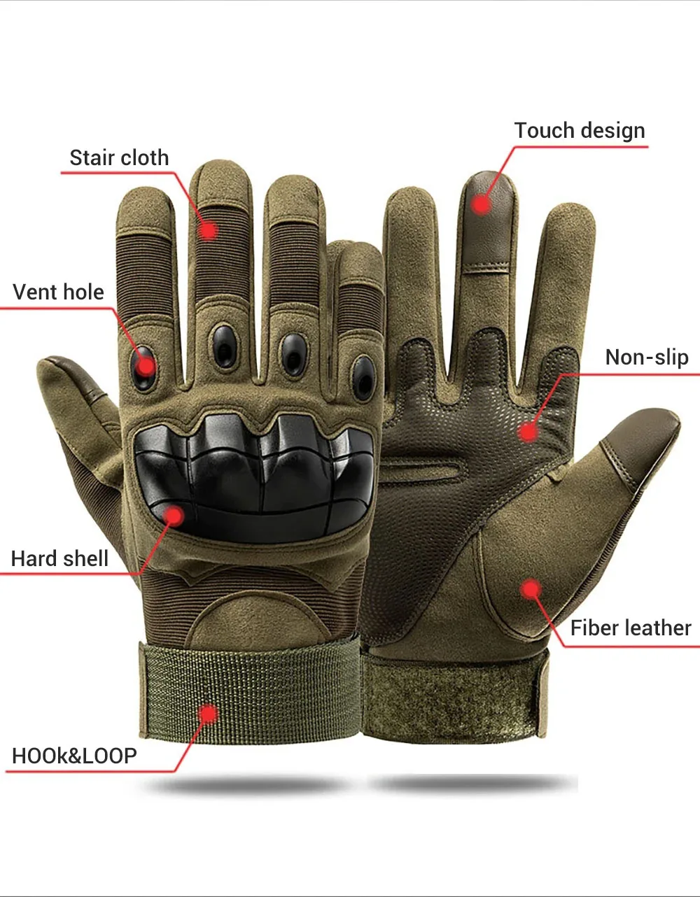 Outdoor Hunting Camping Protective GlovesTactical Fighting BoxingGloves Mountaineering Gloves Wilderness Survival Equipment