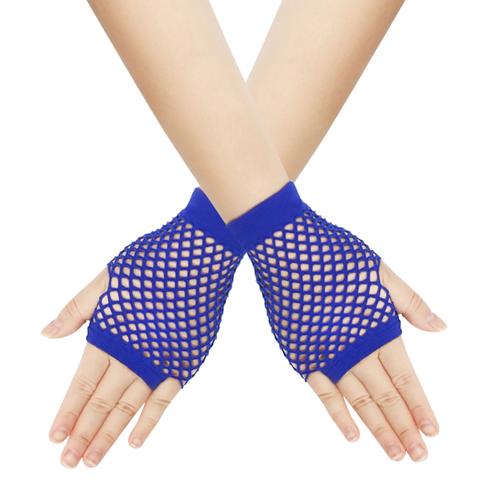 1 Pair Women Short Fishnet Net Gloves Fingerless Mesh Gloves Punk Rock Fancy Night Club Party Arm Warmer Gloves Sexy Gloves Hot