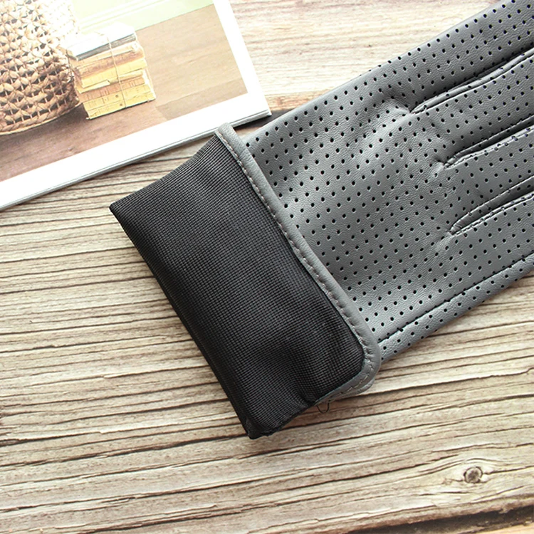 New Women's Fashionable Sheepskin Gloves Color Mesh Breathable Fashion Short Genuine Leather Gloves