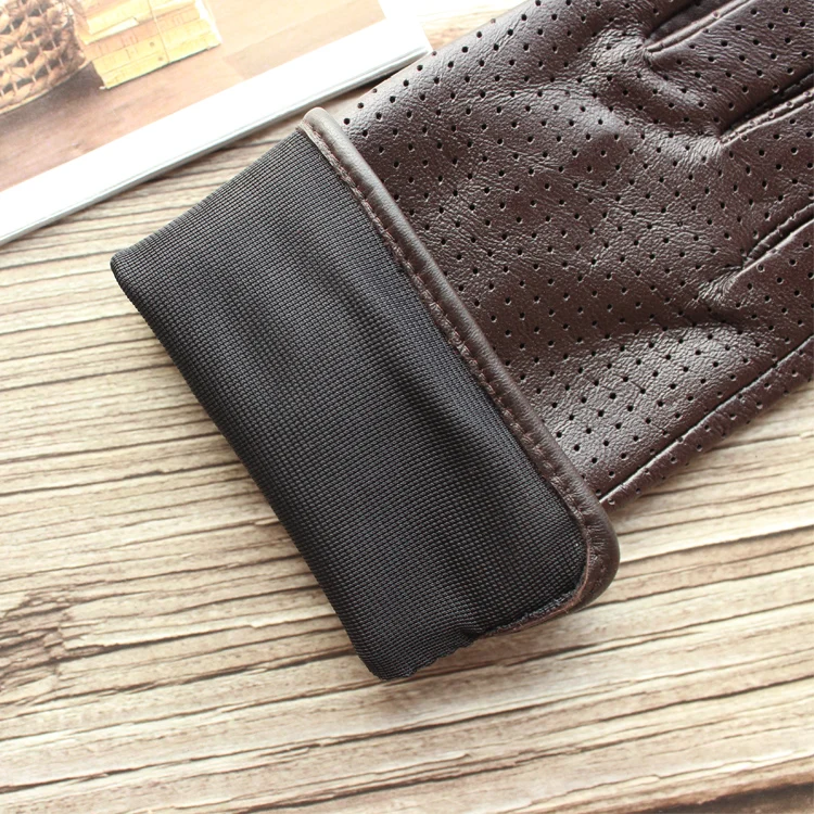New Women's Fashionable Sheepskin Gloves Color Mesh Breathable Fashion Short Genuine Leather Gloves