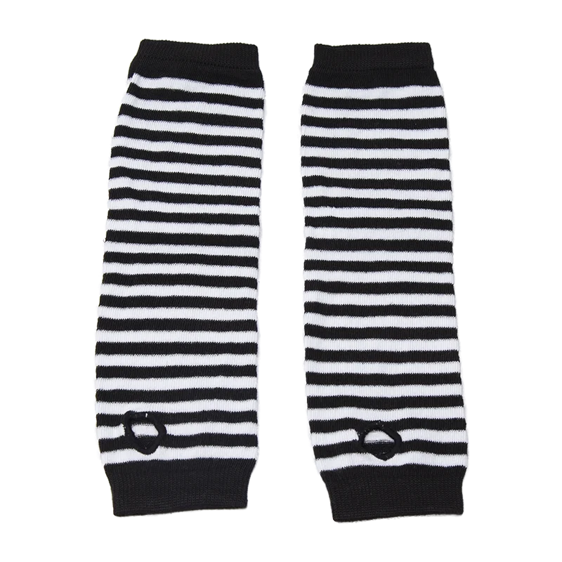 1pair Unisex Mitten Sleeve Women Driving Gloves Women Keep Warm Knitted Long Fingerless Gloves Girls Black Fashion Goth Gloves