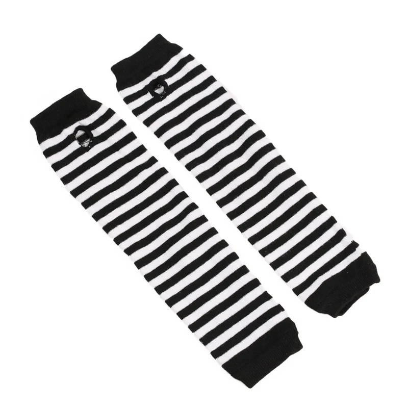 1pair Unisex Mitten Sleeve Women Driving Gloves Women Keep Warm Knitted Long Fingerless Gloves Girls Black Fashion Goth Gloves