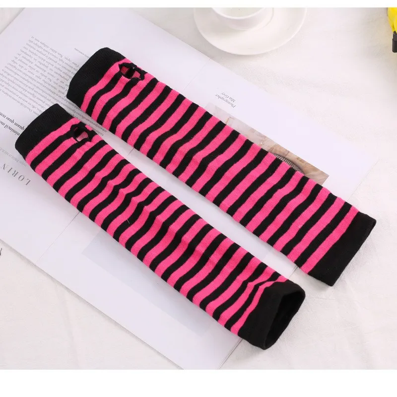 1pair Unisex Mitten Sleeve Women Driving Gloves Women Keep Warm Knitted Long Fingerless Gloves Girls Black Fashion Goth Gloves