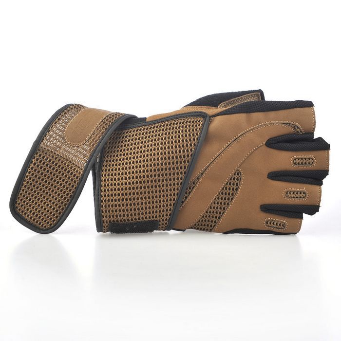 Men Body Building Brand Fitness Gloves Gyms Equipment Man Weight lifting Non-slip breathable Long Wrist Wrap Black Brown Mittens